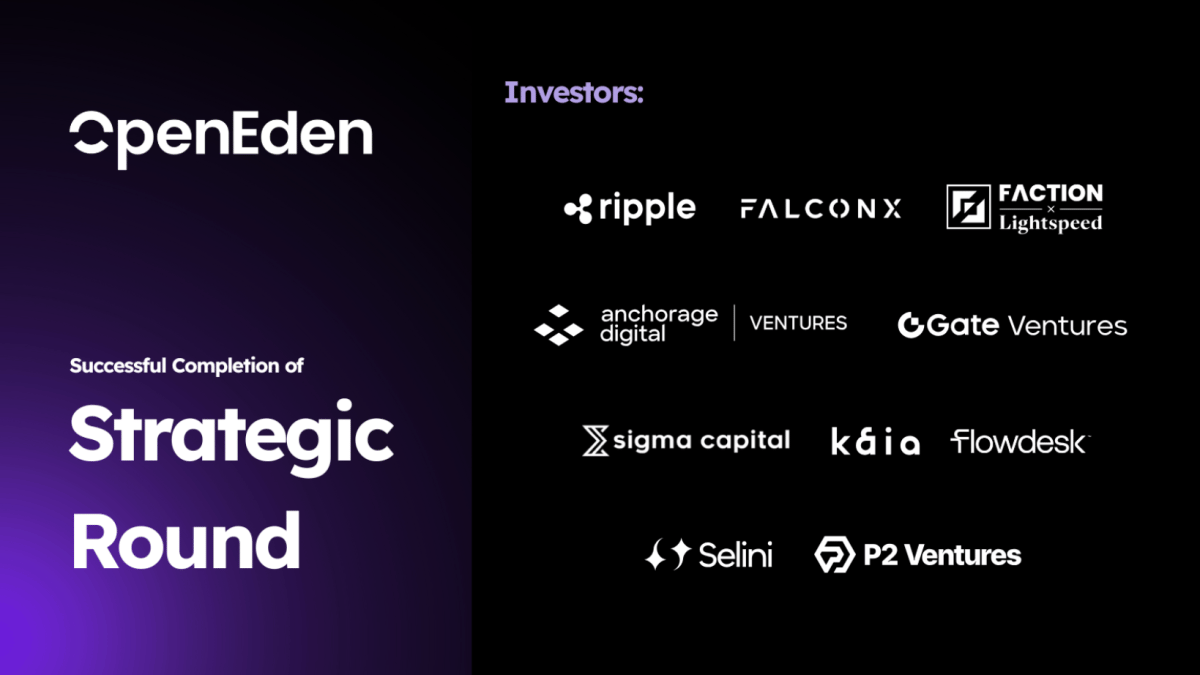 OpenEden Closes Strategic Round from Ripple, Anchorage Digital, and More to Grow Regulated RWA Infrastructure and Offerings